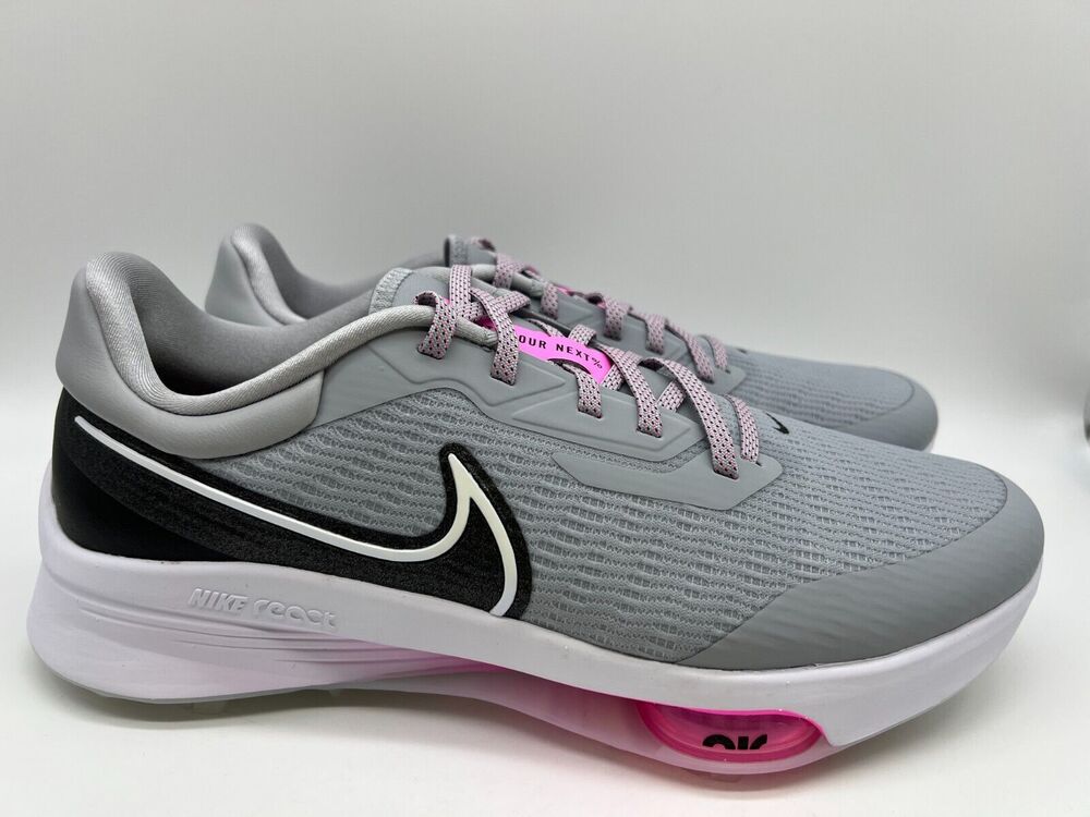 Nike Air Zoom Infinity Tour Next% Gray/Pink Golf Shoes DC5221-060 Men's 11 NEW